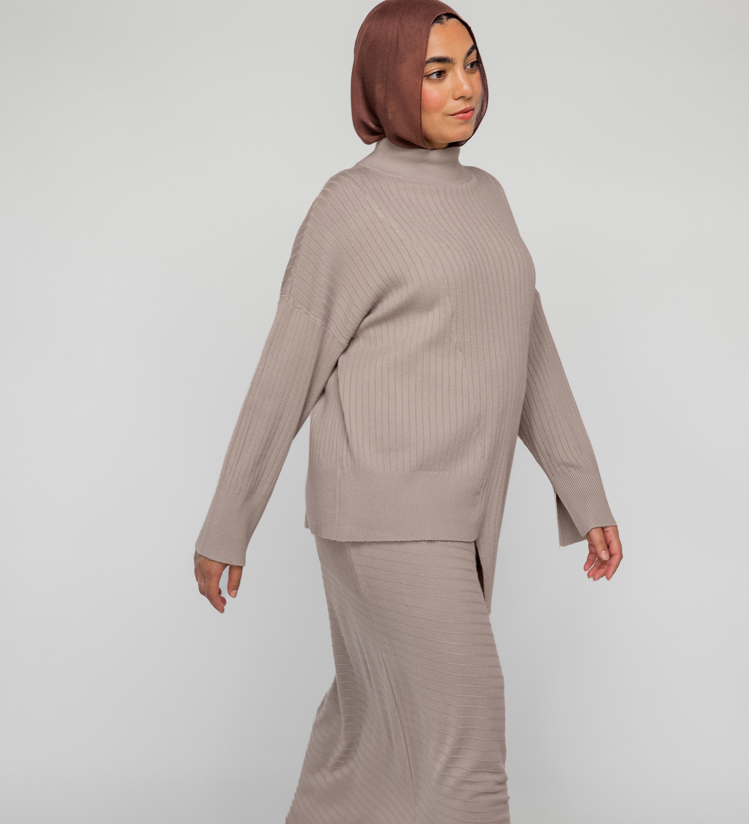 Mixed Rib Skirt
