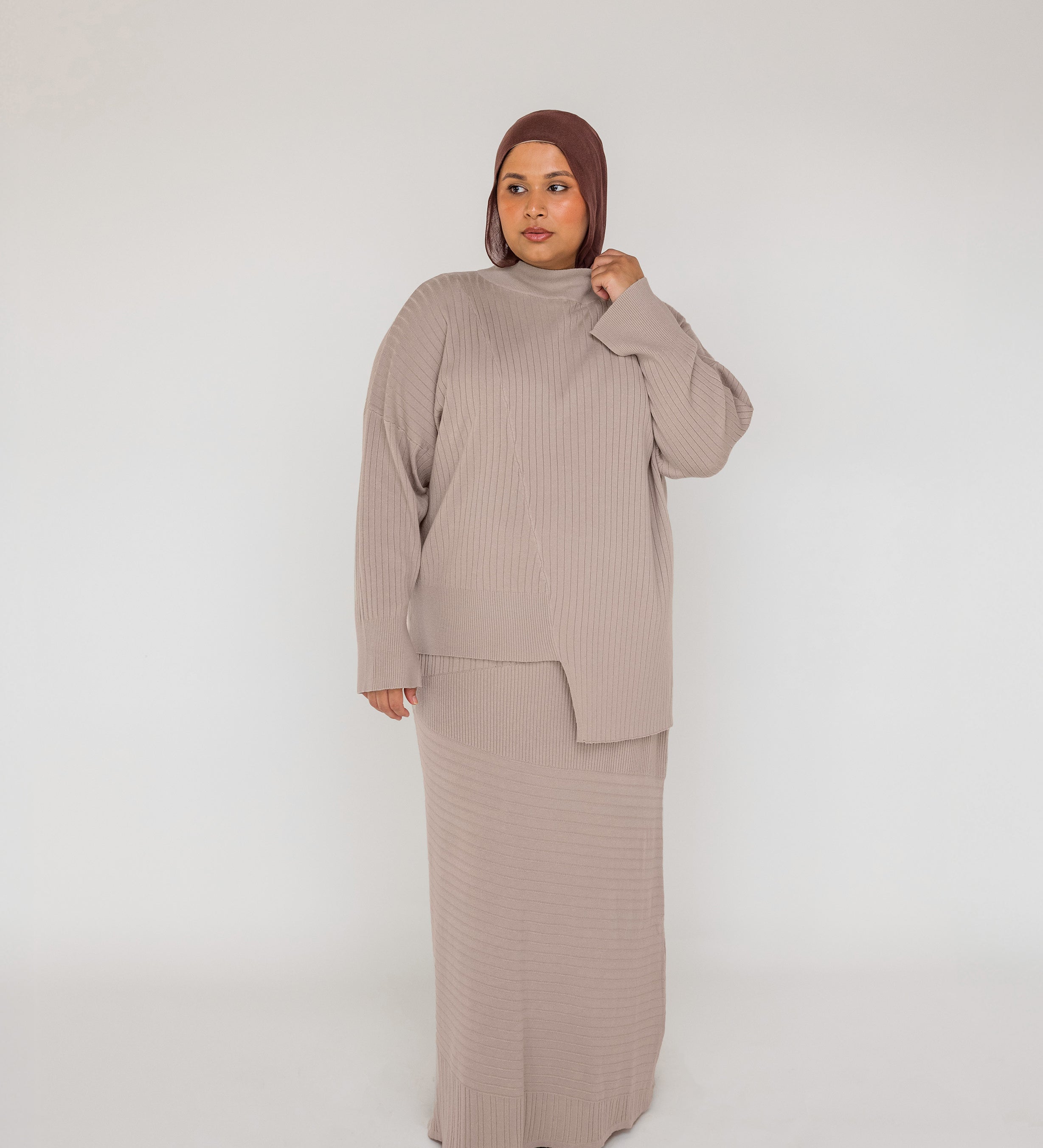 Mixed Rib Pullover