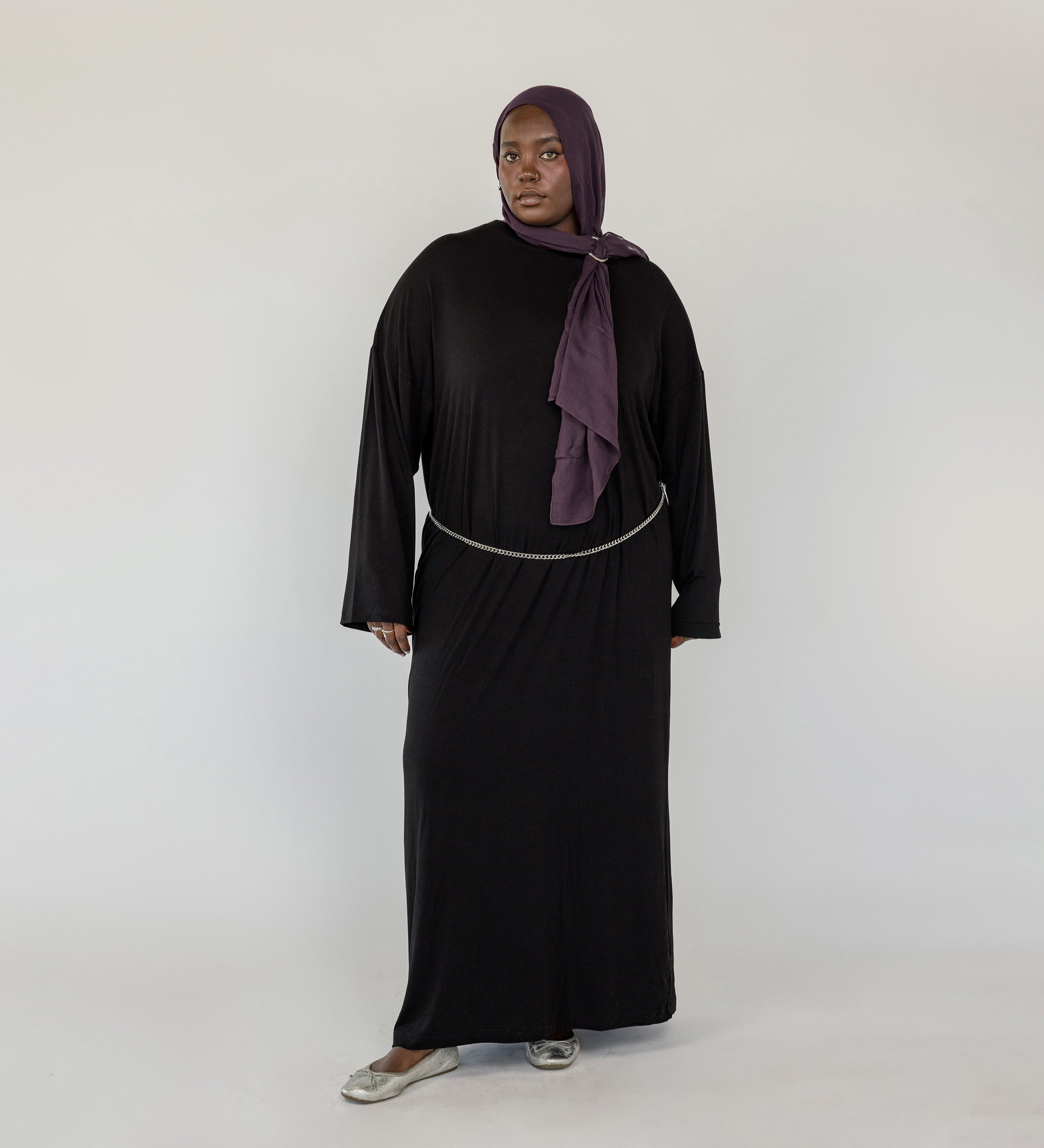 Boxy Knit Dress Ink