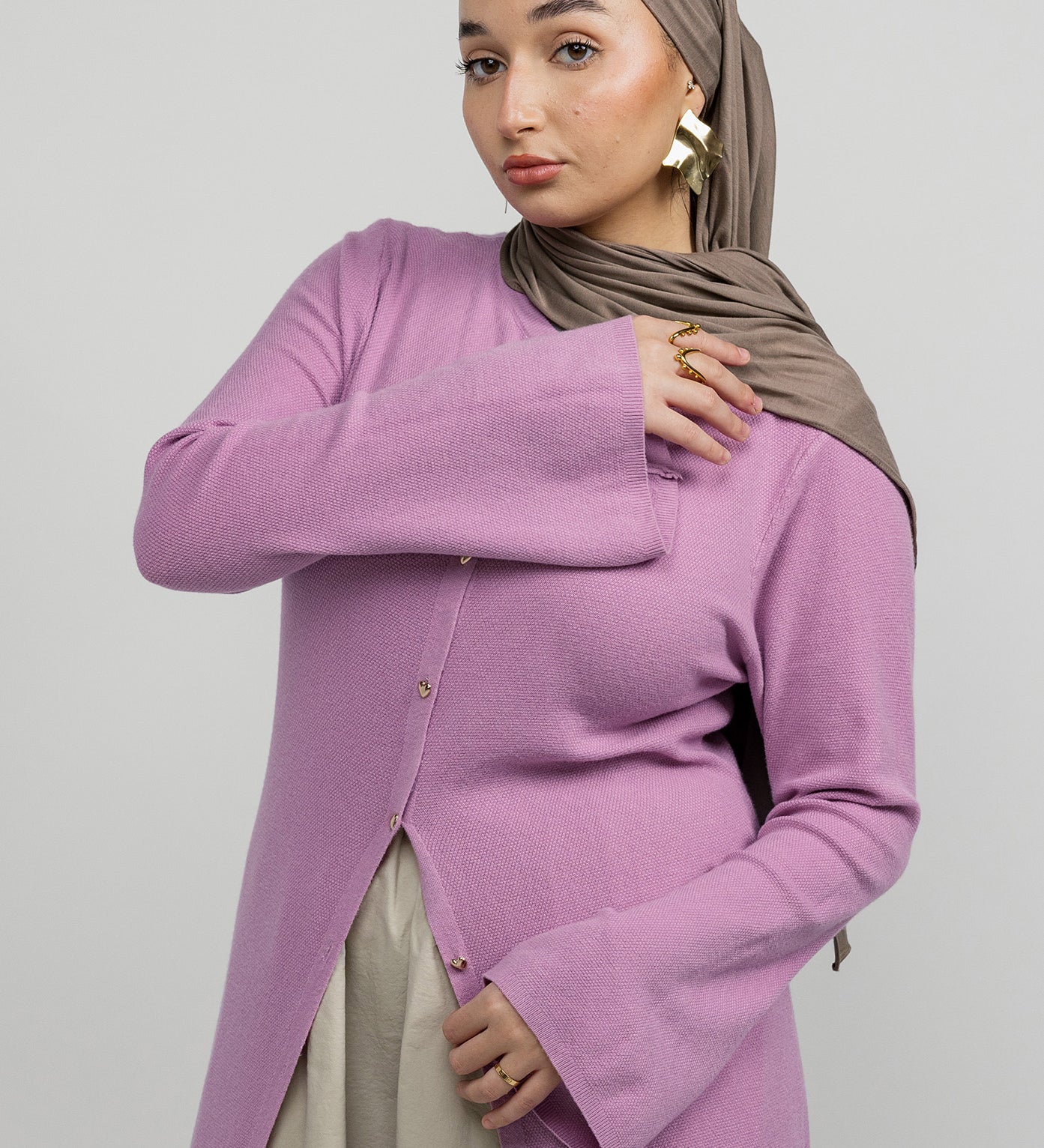 Knit Cardigan Dress