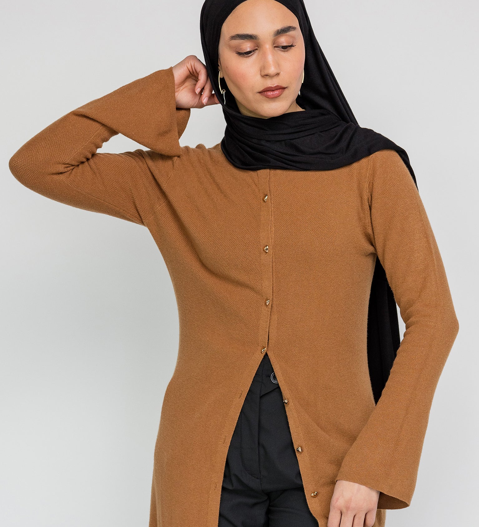 Knit Cardigan Dress